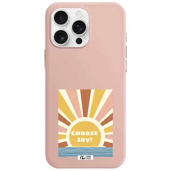 Sunshine Apple Iphone 16 Pro Max Silicone Pastel Pink Case