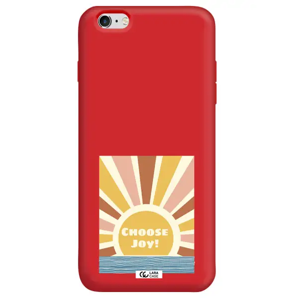 Sunshine Apple iPhone 6 plus Silicone Imperial Red Case