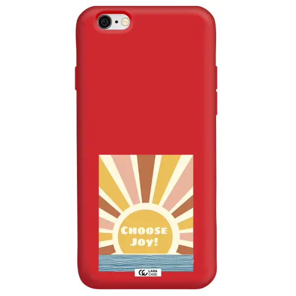 Sunshine Apple iPhone 6 Silicone Imperial Red Case