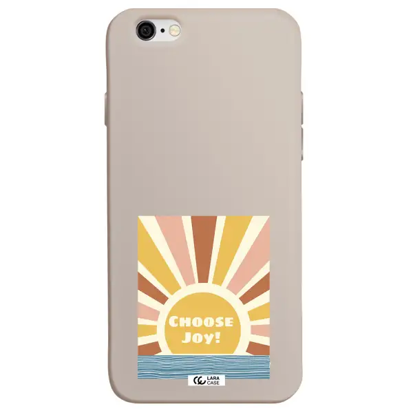 Sunshine Apple iPhone 6 Silicone Stone Case