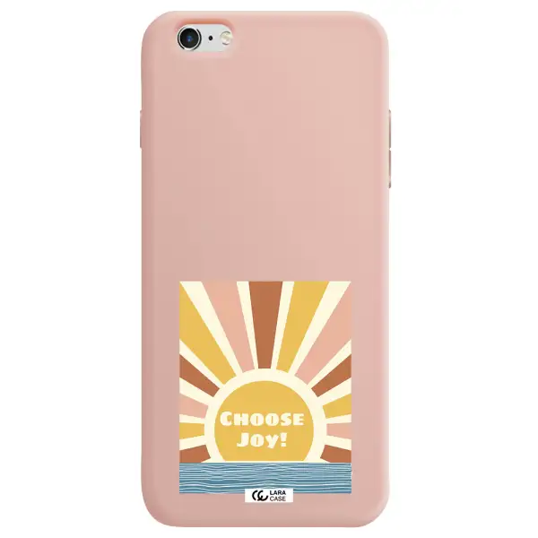 Sunshine Apple iPhone 6S Silicone pastel pink Case