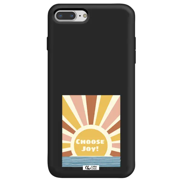Sunshine Apple iPhone 7 plus Silicone black Case