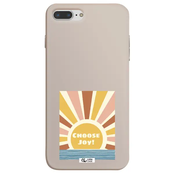 Sunshine Apple iPhone 7 plus Silicone Stone Case