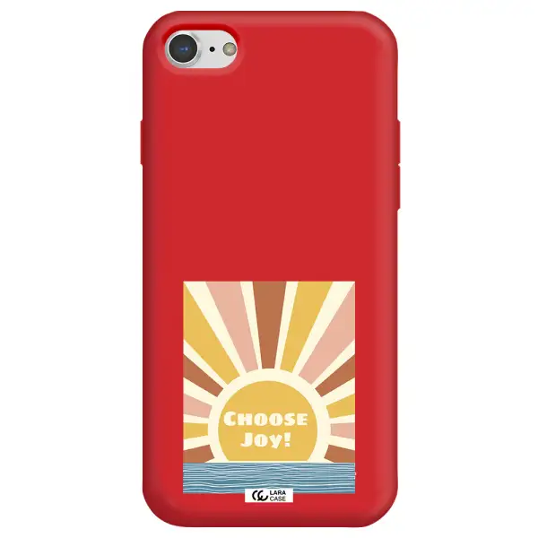 Sunshine Apple iPhone 7 Silicone Imperial Red Case