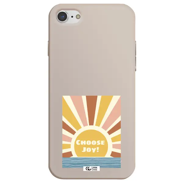 Sunshine Apple iPhone 7 Silicone Stone Case