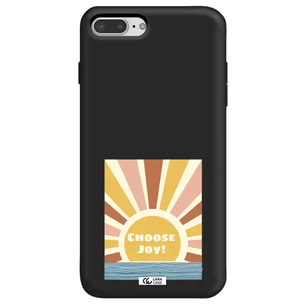 Sunshine Apple iPhone 8 plus Silicone black Case
