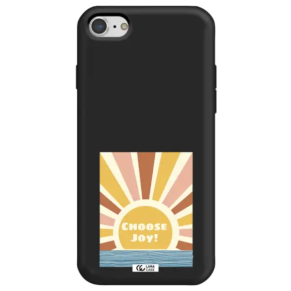 Sunshine Apple iPhone 8 Silicone black Case