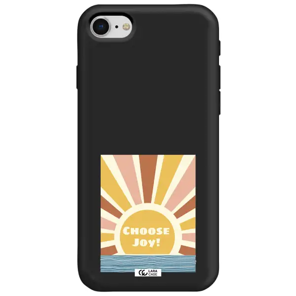 Sunshine Apple iPhone se 2020 Silicone black Case