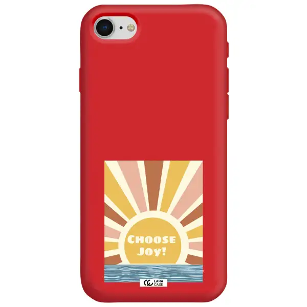 Sunshine Apple iPhone se 2020 Silicone Imperial Red Case