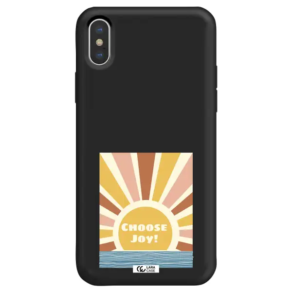Sunshine Apple iPhone X Silicone black Case