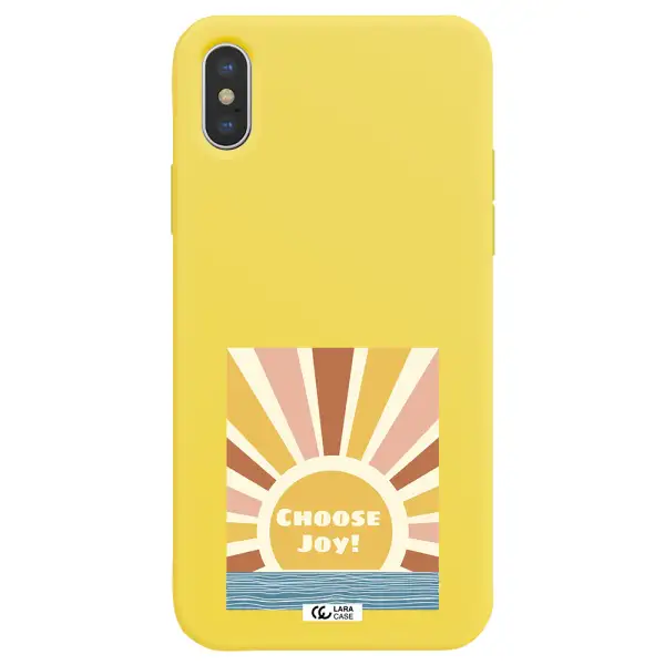 Sunshine Apple iPhone X Silicone canary yellow Case