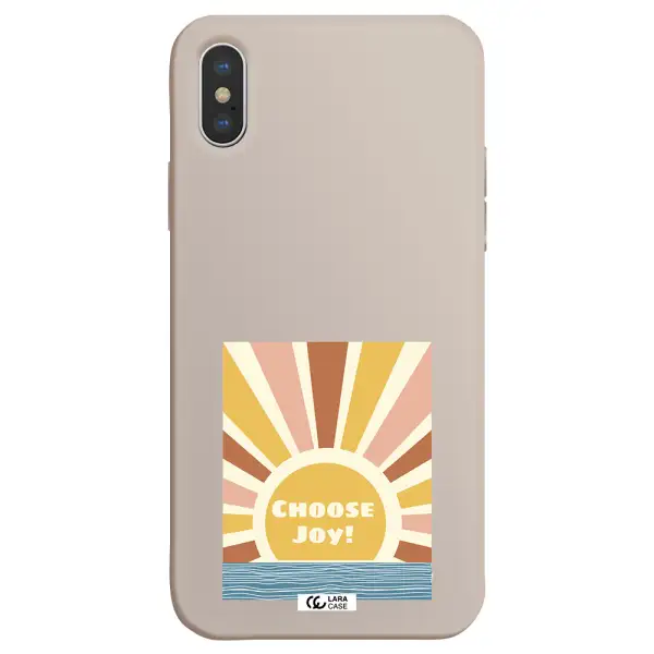 Sunshine Apple iPhone X Silicone Stone Case