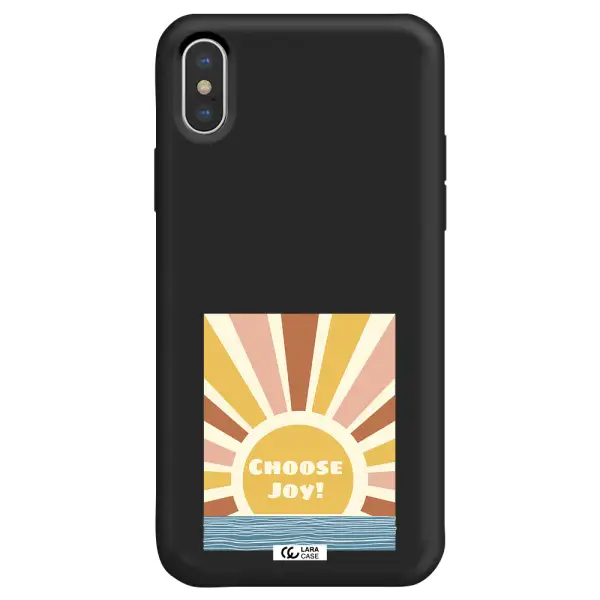 Sunshine Apple iPhone XS Silicone black Case