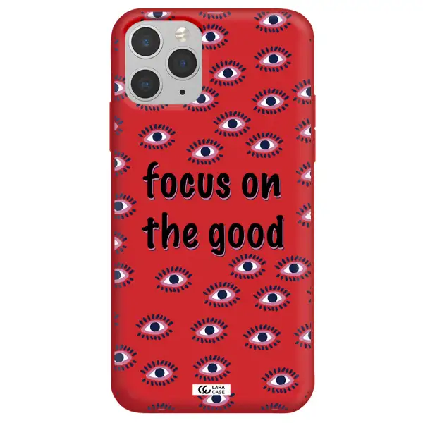 Focus On The Good Apple iPhone 11 pro Silicone Imperial Red Case