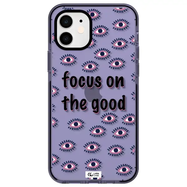 Focus On The Good Apple iPhone 12 impact Lilac Case