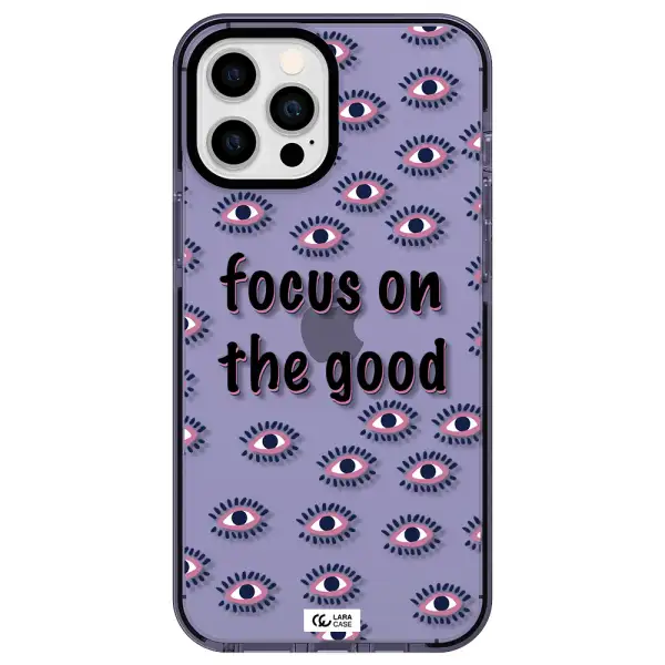 Focus On The Good Apple iPhone 12 pro max impact Lilac Case