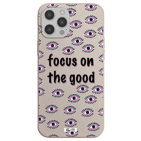 Focus On The Good Apple iPhone 12 pro Silicone Stone Case