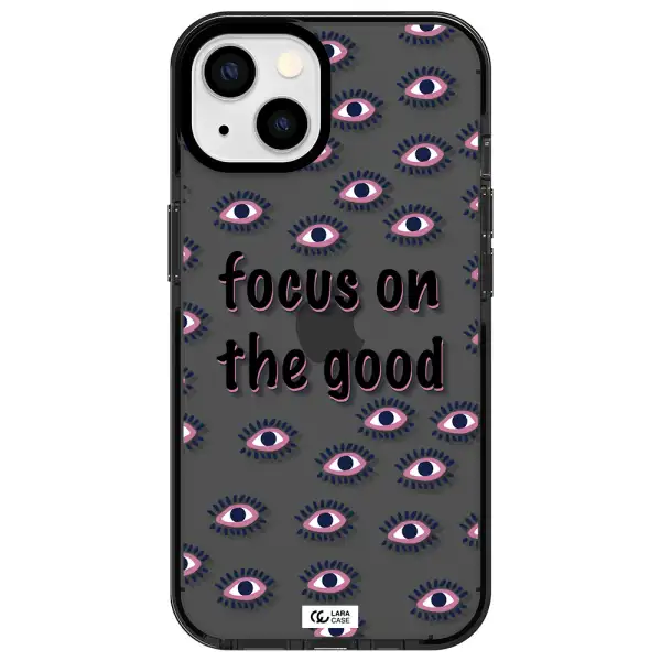Focus On The Good Apple iPhone 13 impact Smoke Black Case