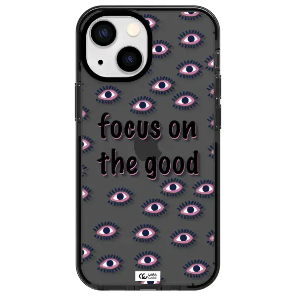 Focus On The Good Apple iPhone 13 mini impact Smoke Black Case