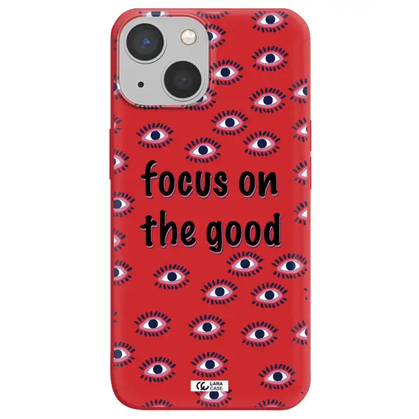 Focus On The Good Apple iPhone 13 mini Silicone Imperial Red Case