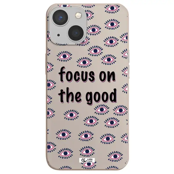 Focus On The Good Apple iPhone 13 mini Silicone Stone Case