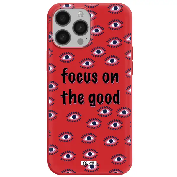 Focus On The Good Apple iPhone 13 Pro Silicone Imperial Red Case
