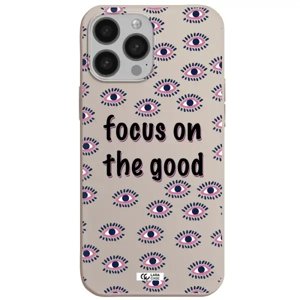 Focus On The Good Apple iPhone 13 Pro Silicone Stone Case