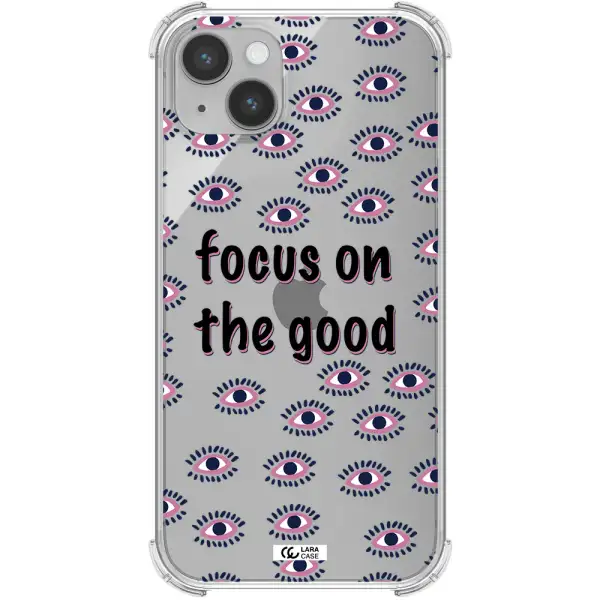 Focus On The Good Apple iPhone 14 plus Clear PC Case