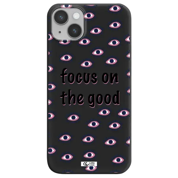 Focus On The Good Apple iPhone 14 plus Silicone black Case