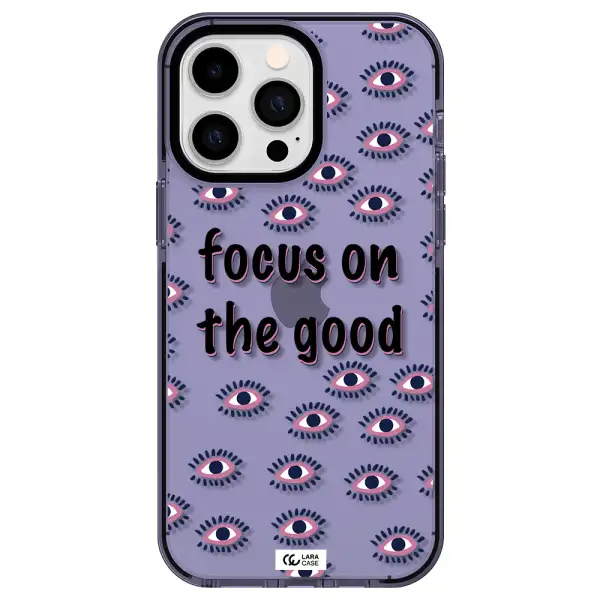 Focus On The Good Apple iPhone 14 pro max impact Lilac Case