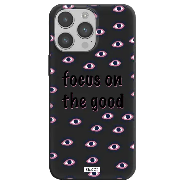 Focus On The Good Apple iPhone 14 pro max Silicone black Case