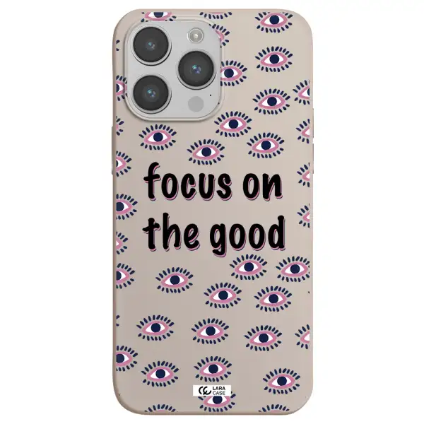 Focus On The Good Apple iPhone 14 pro Silicone Stone Case