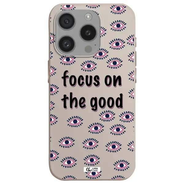 Focus On The Good Apple Iphone 15 Pro Silicone Stone Case