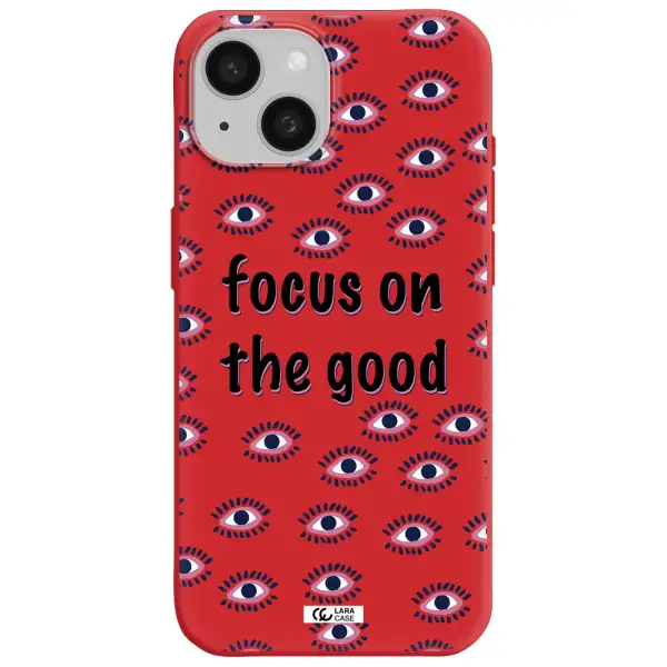 Focus On The Good Apple Iphone 15 Silicone Imperial Red Case