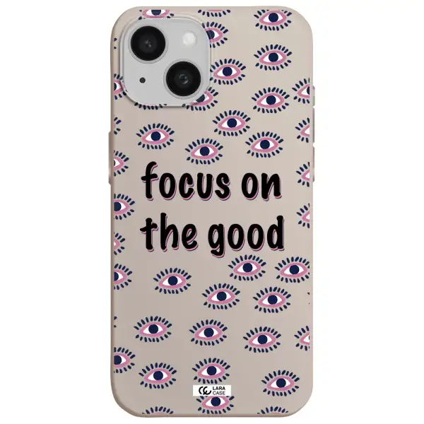 Focus On The Good Apple iPhone 15 Silicone Stone Case