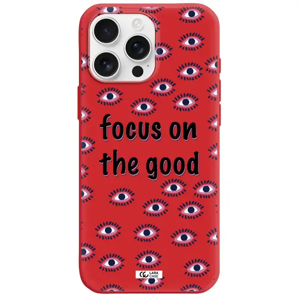 Focus On The Good Apple Iphone 16 Pro Max Silicone Imperial Red Case