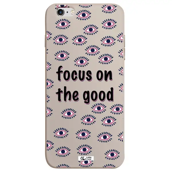 Focus On The Good Apple iPhone 6 plus Silicone Stone Case