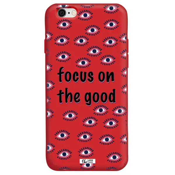 Focus On The Good Apple iPhone 6 Silicone Imperial Red Case