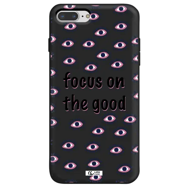 Focus On The Good Apple iPhone 7 plus Silicone black Case