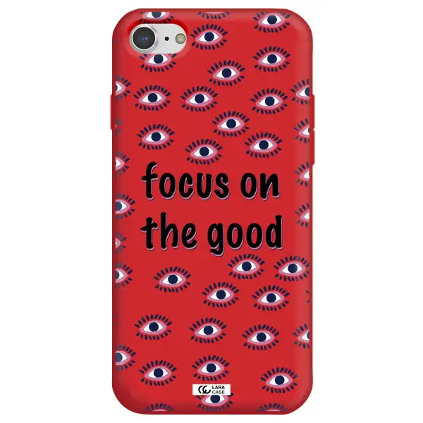 Focus On The Good Apple iPhone 7 Silicone Imperial Red Case