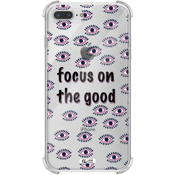 Focus On The Good Apple iPhone 8 plus Clear PC Case