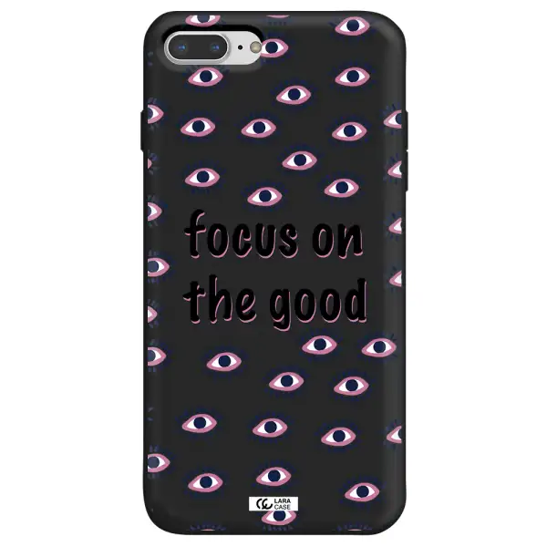 Focus On The Good Apple iPhone 8 plus Silicone black Case