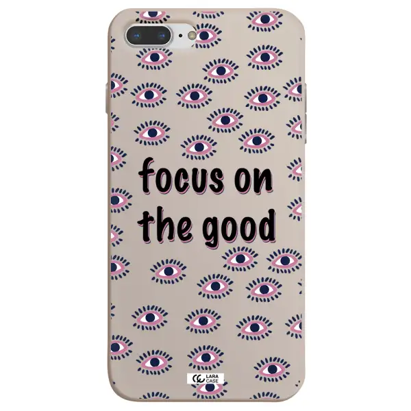 Focus On The Good Apple iPhone 8 plus Silicone Stone Case