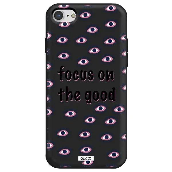 Focus On The Good Apple iPhone 8 Silicone black Case