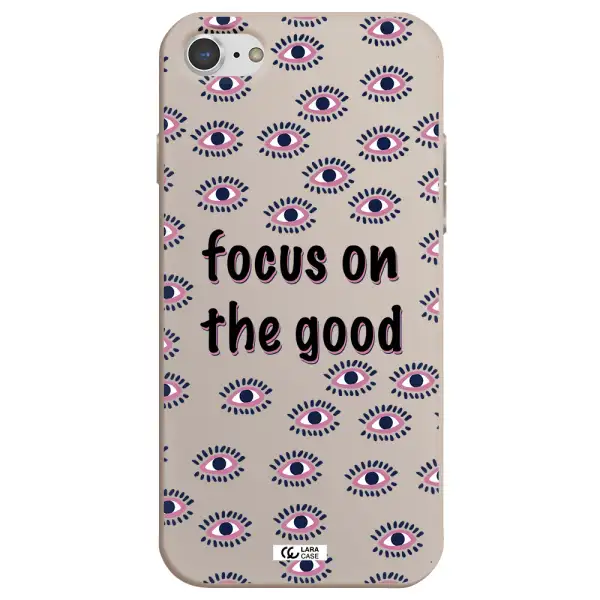 Focus On The Good Apple iPhone 8 Silicone Stone Case
