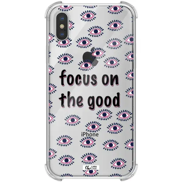 Focus On The Good Apple iPhone X Clear PC Case