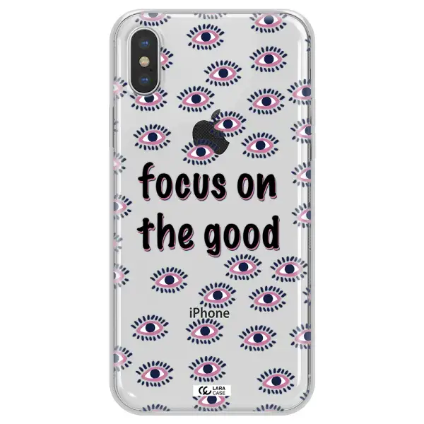 Focus On The Good Apple iPhone X Clear TPU Case