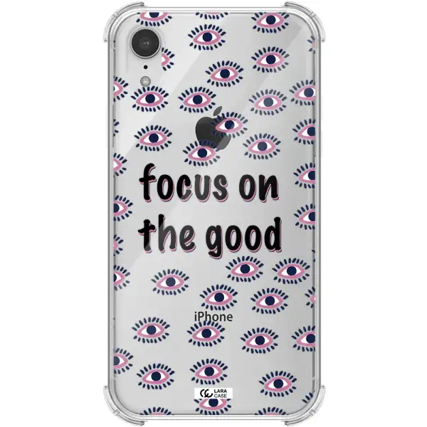 Focus On The Good Apple iPhone XR Clear PC Case