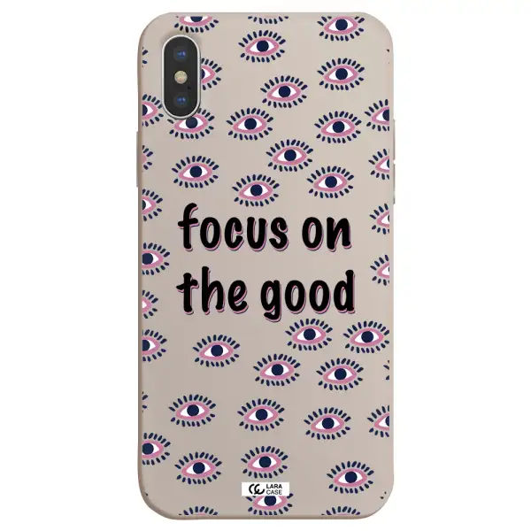 Focus On The Good Apple iPhone XS max Silicone Stone Case