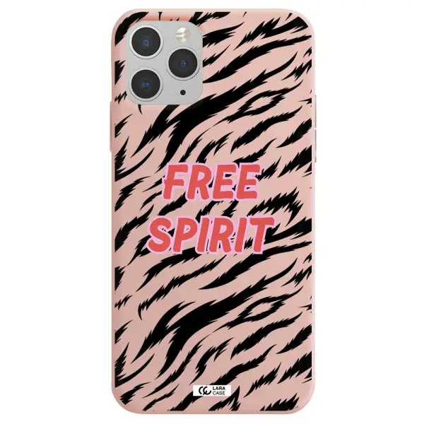 Free Spirit Apple iPhone 11 pro max Silicone pastel pink Case